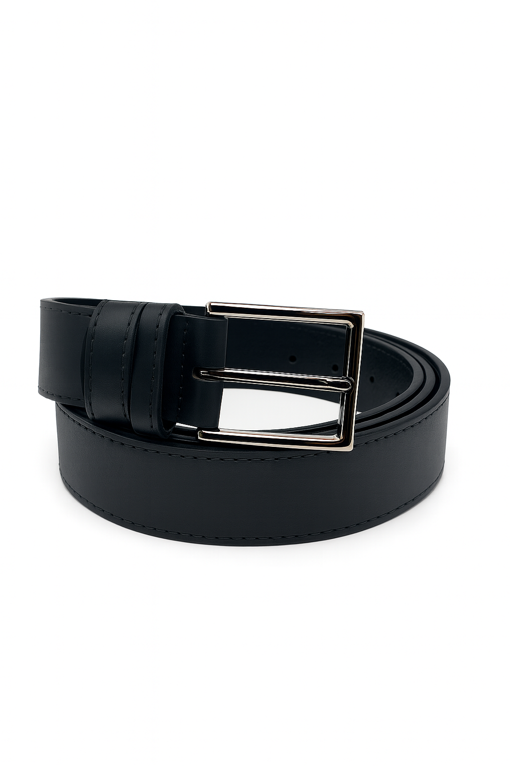 Klasikinis juodos natūralios odos diržas